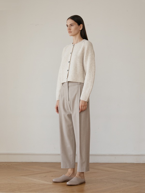 Wool blended round pants (sepia)