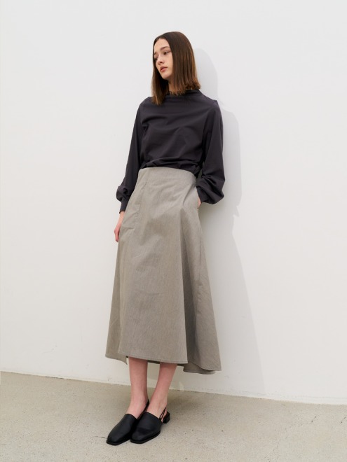 A-line skirt (Grey)